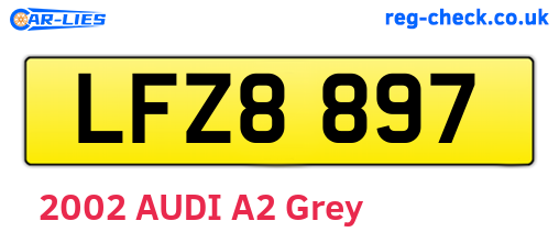 LFZ8897 are the vehicle registration plates.