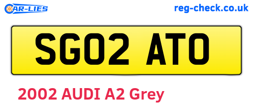 SG02ATO are the vehicle registration plates.
