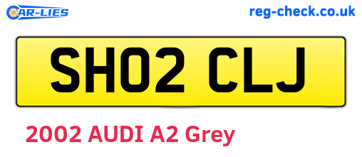 SH02CLJ are the vehicle registration plates.