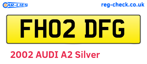 FH02DFG are the vehicle registration plates.