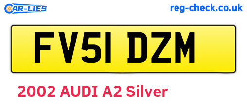 FV51DZM are the vehicle registration plates.
