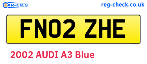 FN02ZHE are the vehicle registration plates.
