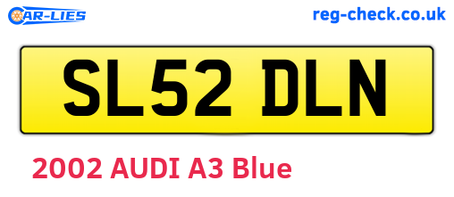 SL52DLN are the vehicle registration plates.