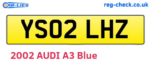 YS02LHZ are the vehicle registration plates.