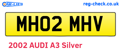 MH02MHV are the vehicle registration plates.