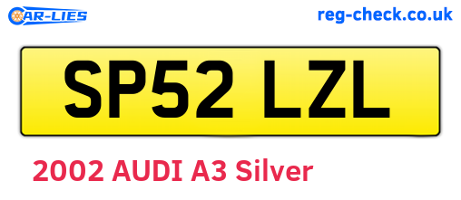 SP52LZL are the vehicle registration plates.