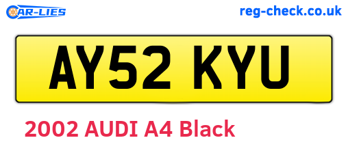 AY52KYU are the vehicle registration plates.