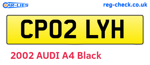 CP02LYH are the vehicle registration plates.