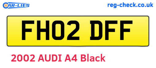 FH02DFF are the vehicle registration plates.
