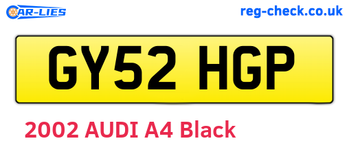 GY52HGP are the vehicle registration plates.