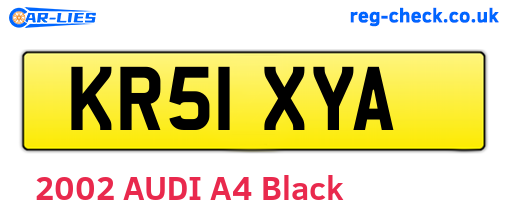 KR51XYA are the vehicle registration plates.