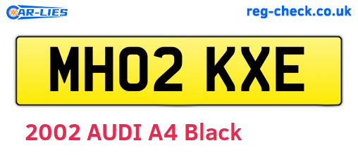 MH02KXE are the vehicle registration plates.