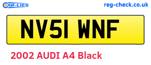 NV51WNF are the vehicle registration plates.