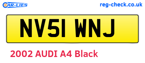 NV51WNJ are the vehicle registration plates.