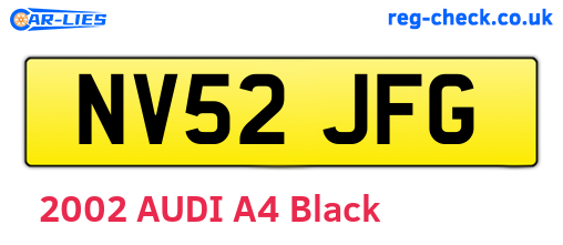 NV52JFG are the vehicle registration plates.
