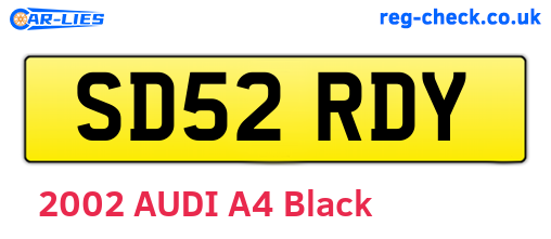SD52RDY are the vehicle registration plates.