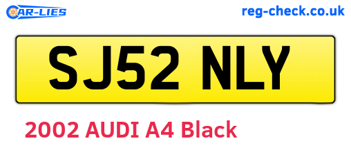 SJ52NLY are the vehicle registration plates.