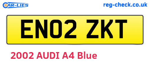 EN02ZKT are the vehicle registration plates.