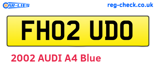 FH02UDO are the vehicle registration plates.