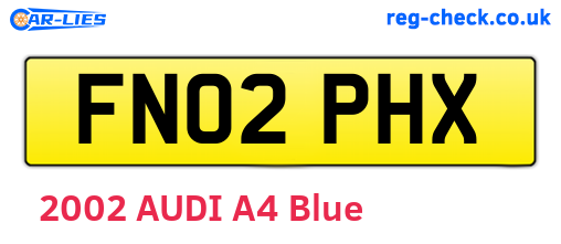 FN02PHX are the vehicle registration plates.