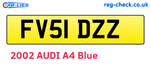 FV51DZZ are the vehicle registration plates.