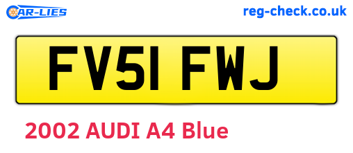 FV51FWJ are the vehicle registration plates.