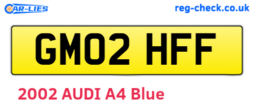 GM02HFF are the vehicle registration plates.