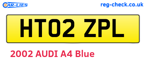HT02ZPL are the vehicle registration plates.