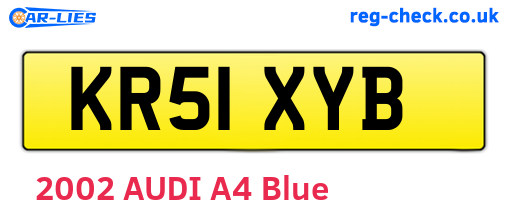 KR51XYB are the vehicle registration plates.