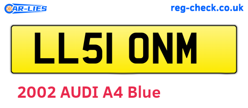 LL51ONM are the vehicle registration plates.