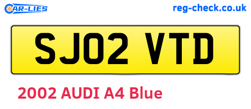 SJ02VTD are the vehicle registration plates.