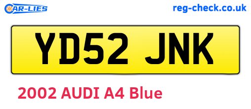YD52JNK are the vehicle registration plates.