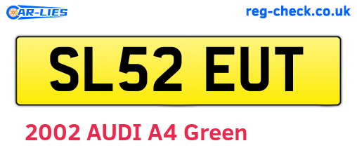 SL52EUT are the vehicle registration plates.