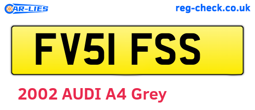 FV51FSS are the vehicle registration plates.
