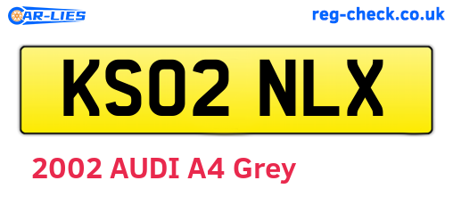 KS02NLX are the vehicle registration plates.