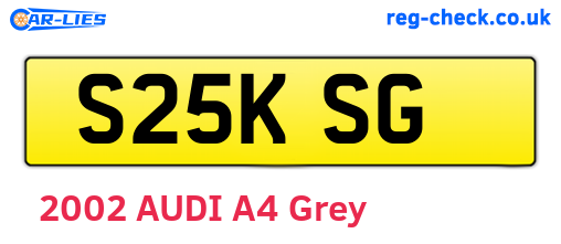 S25KSG are the vehicle registration plates.