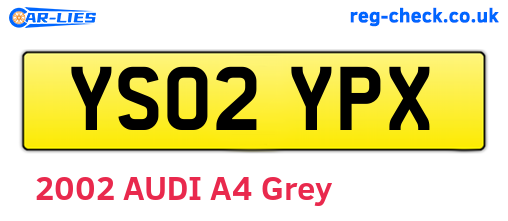 YS02YPX are the vehicle registration plates.