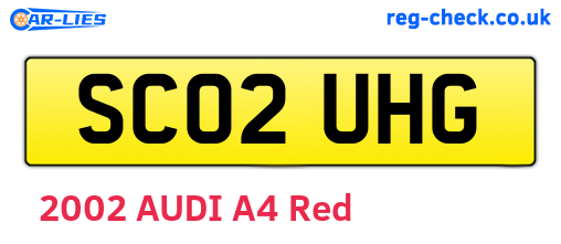 SC02UHG are the vehicle registration plates.