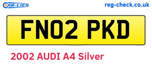FN02PKD are the vehicle registration plates.