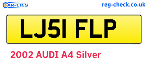 LJ51FLP are the vehicle registration plates.