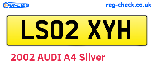 LS02XYH are the vehicle registration plates.