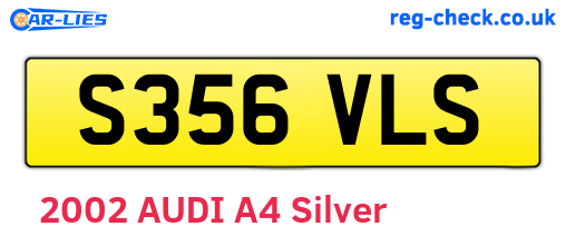 S356VLS are the vehicle registration plates.