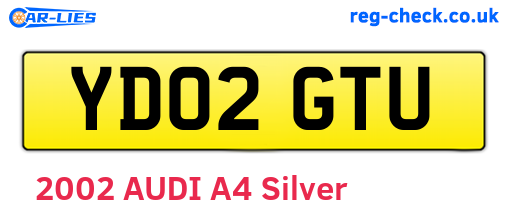 YD02GTU are the vehicle registration plates.