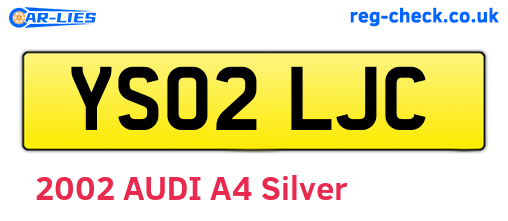 YS02LJC are the vehicle registration plates.