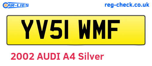 YV51WMF are the vehicle registration plates.