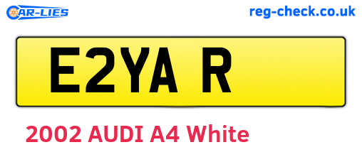 E2YAR are the vehicle registration plates.