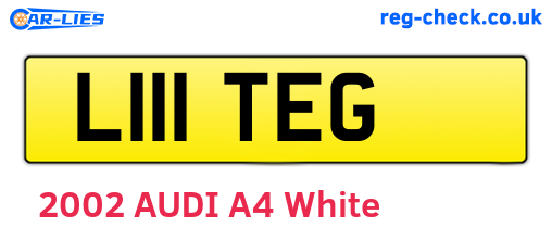 L111TEG are the vehicle registration plates.