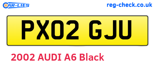 PX02GJU are the vehicle registration plates.