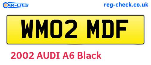 WM02MDF are the vehicle registration plates.