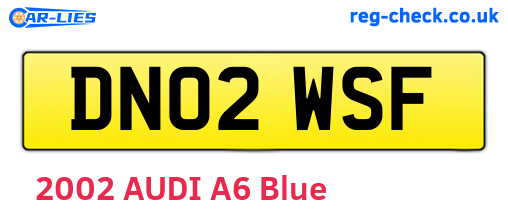 DN02WSF are the vehicle registration plates.